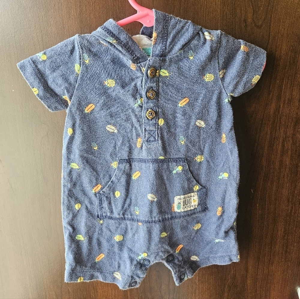 Carter's Blue and Yellow Romper